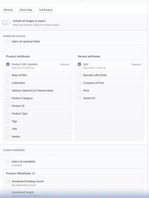 CatalogIQ import and export utility file review workflow